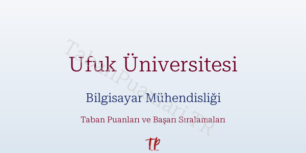 Ufuk Üniversitesi Bilgisayar Mühendisliği Taban Puanları ve Başarı Sıralamaları 2026
